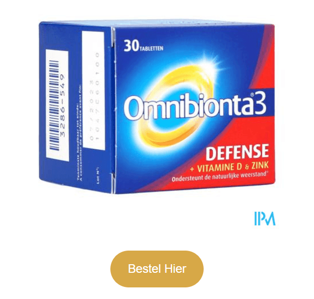 Omnibionta3 Defense Multivitamines Immuniteit (30 Tabletten)