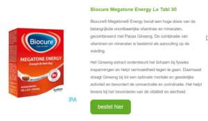 Biocure Megatone Energy La Tabl 30