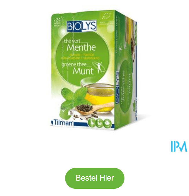 Biolys Groene Thee Munt Zakje 24