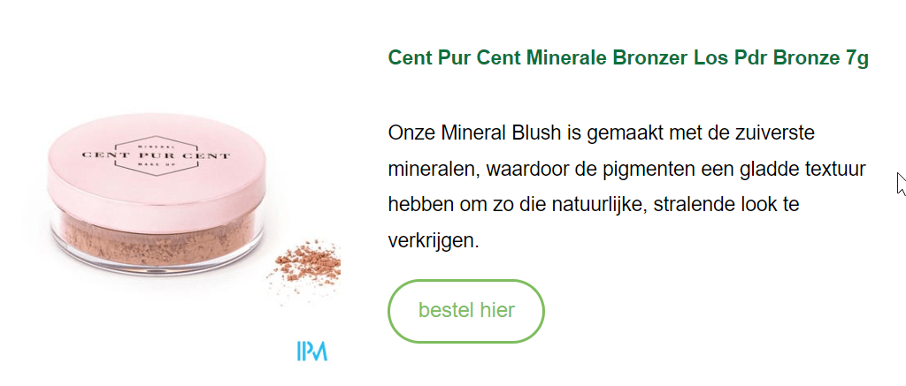 Cent Pur Cent Minerale Bronzer Los Pdr Bronze 7g