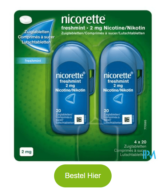 Nicorette Freshmint Zuigtabletten 80x2mg