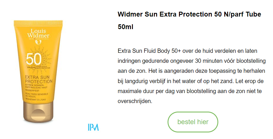 Widmer Sun Extra Protection
