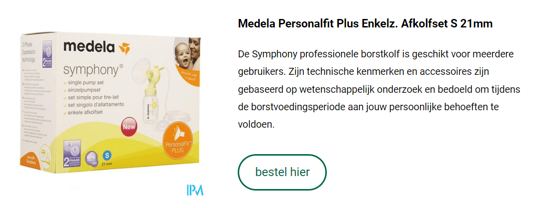 Medela Personalfit Plus Enkelz. Afkolfset S 21mm