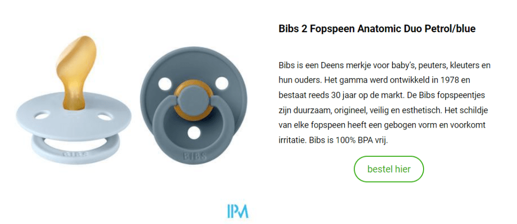 Bibs 2 Fopspeen Anatomic Duo Petrol