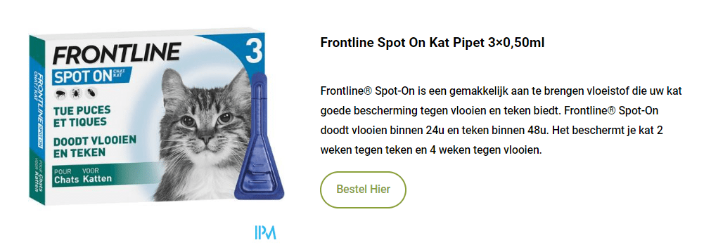 Frontline Spot On Kat Pipet 3x0,50ml