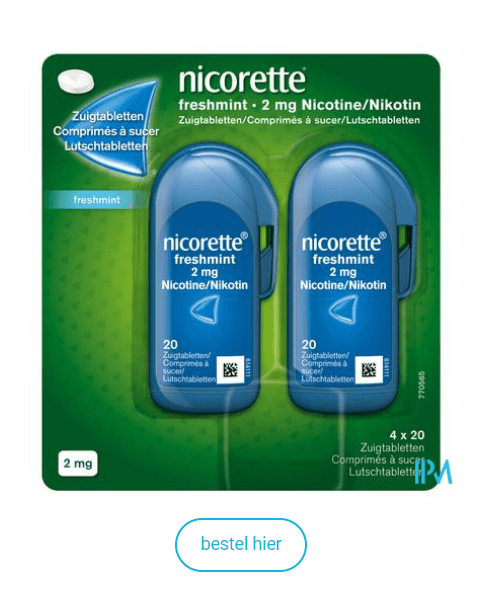 Nicorette Freshmint Zuigtabletten 80x2mg