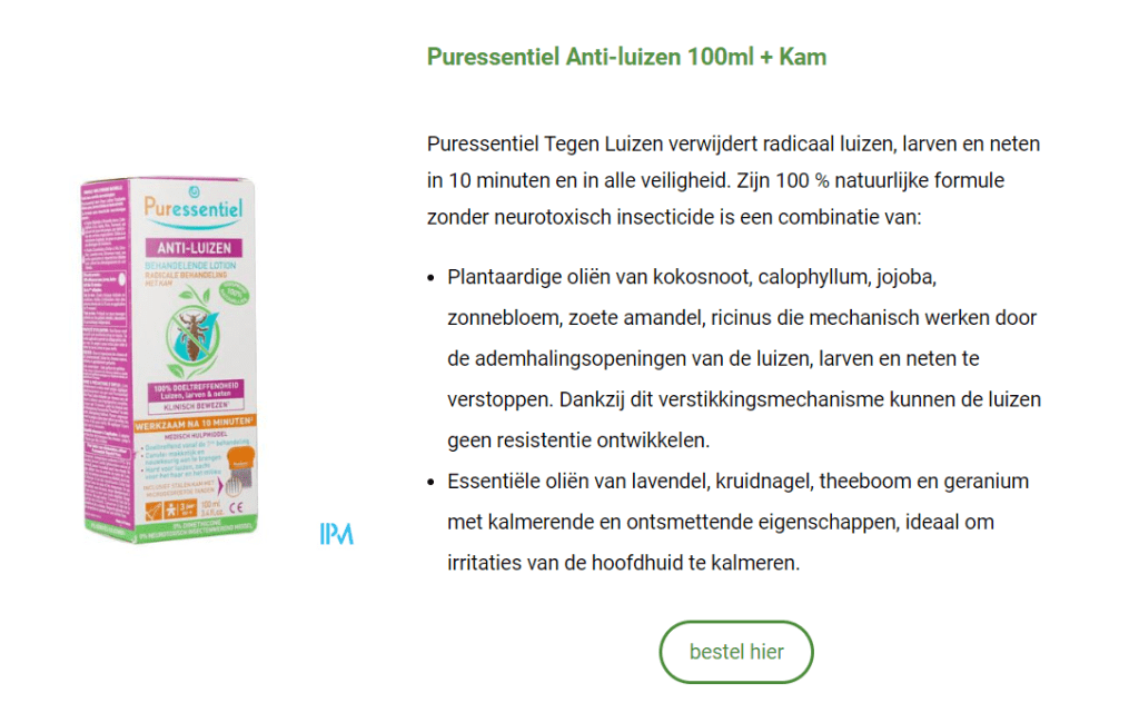 Puressentiel Anti Luizen 100ml + Kam