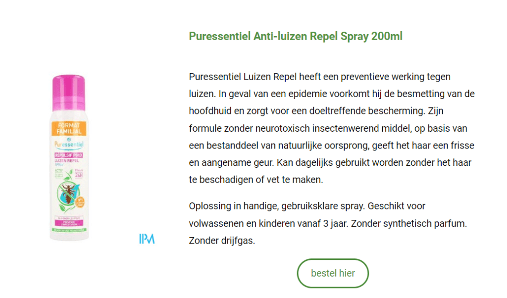 Puressentiel Anti Luizen Repel Spray 200ml