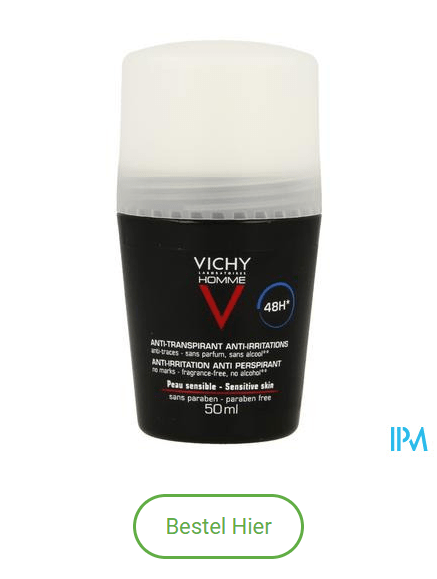 Vichy Homme Deo Gev Huid 48u Roller 50ml