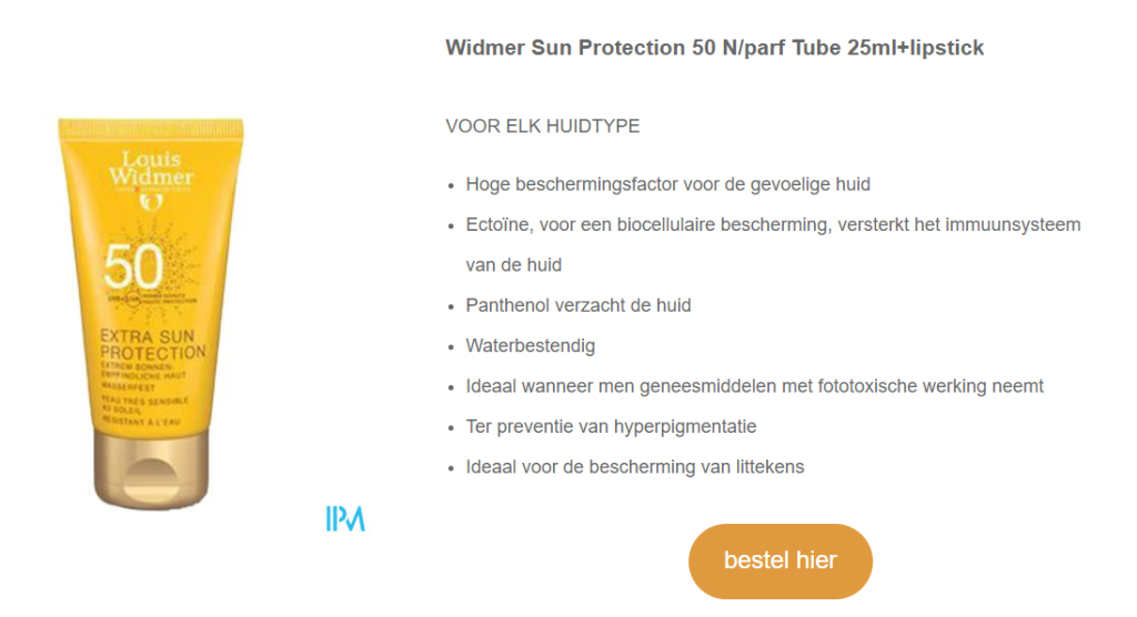 Widmer Sun Protection 50 N