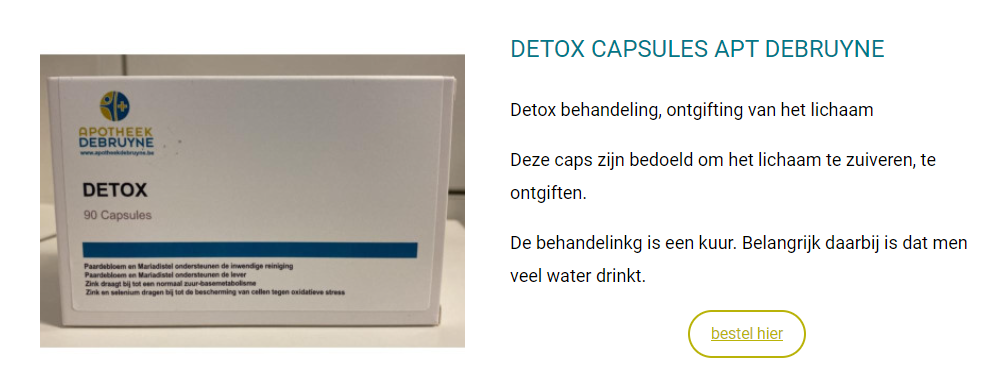 Detox Capsules Apt Debruyne