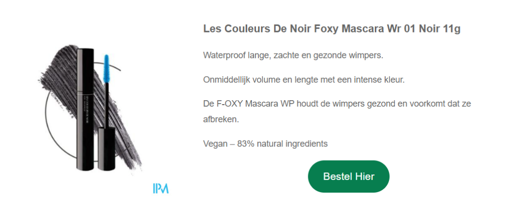Les Couleurs De Noir Foxy Mascara Wr 01 Noir 11g