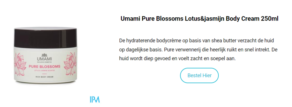 Umami Pure Blossoms Lotus&jasmijn Body Cream 250ml
