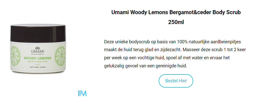 Umami Woody Lemons Bergamot&ceder Body Scrub 250ml